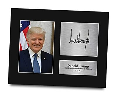 #ad HWC Trading US President Donald Trump Autograph USL Signed Reproduction Black $29.79