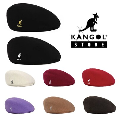 #ad Kangol Wool 504 Flat Cap Men Women Casual Woolen Beret Hat Winter Newsboy Caps $12.99