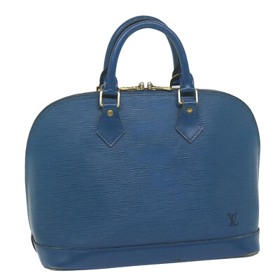 #ad LOUIS VUITTON Epi Alma Hand Bag Toledo Blue M52145 LV Auth 61818 $220.00