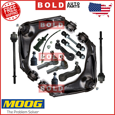 #ad MOOG Complete Front Suspension Kit 19 PCS For Chevy Silverado 3500 2500HD 8 Lug $679.95