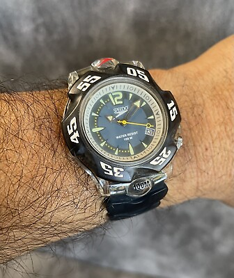 #ad NOS Speedo Vintage Silicone Unisex Wristwatch Needs Battery New Old Stock $39.99