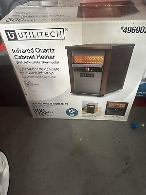 #ad Utilitech 4969028 Infrared Quartz Cabinet Indoor Electric Space Heater 1500W $89.00