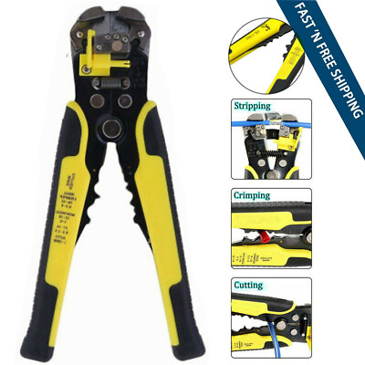 #ad Professional Electric Tool Automatic Wire Stripper Cutter Crimper Cable Pliers $13.29