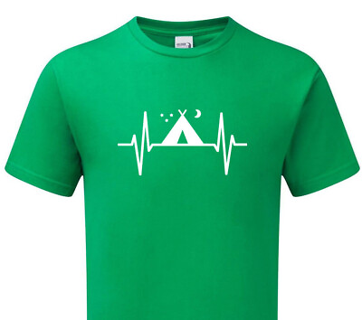 #ad Heartbeat TENT Tshirt Mens Womens Camping Offensive Comedy Funny Joke Fun GBP 14.95