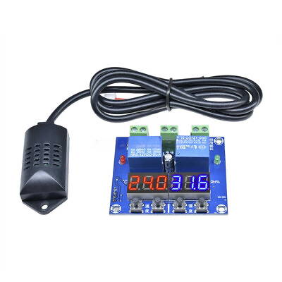 #ad LED Temperature Humidity Control Thermostat Probe DC 12V XH M452 Dual Digital $10.45