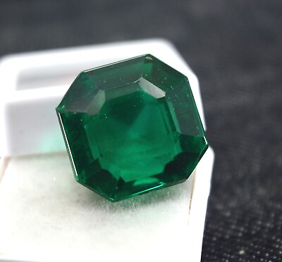 #ad 43.30 Ct Certified Natural Unheated Zambian Octagon A Cut Loose Gemstone E2068 $42.83