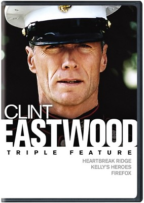#ad Clint Eastwood Triple Feature: Heartbreak Ridge Kelly#x27;s Heroes Firefox New $11.51
