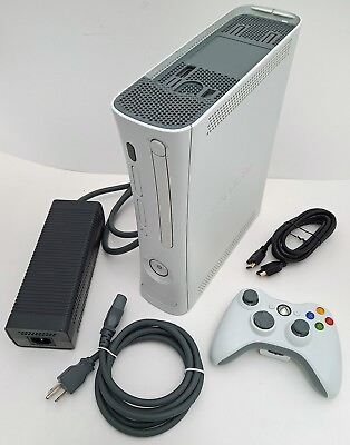 #ad Microsoft XBox 360 Core Matte White Video Game Console Gaming System HDMI 4GB $142.36