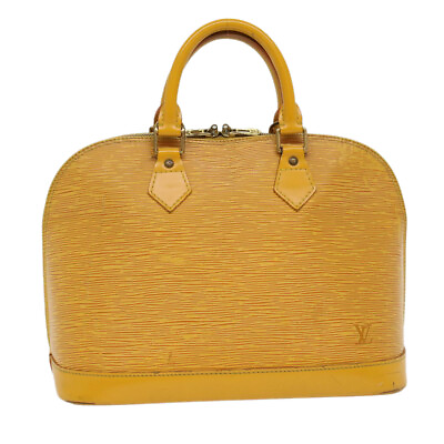 #ad LOUIS VUITTON Epi Alma Hand Bag Tassili Yellow M52149 LV Auth 48482 $302.48