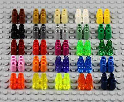 #ad LEGO 1x1 Cones PICK YOUR COLORS Lot Round Bricks 4589 4589b Blocks $0.99