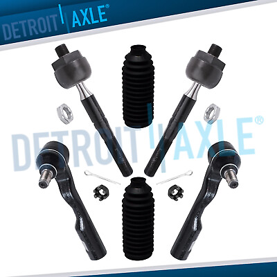 #ad All 4 Inner amp; Outer Tie Rod Ends Tie Rod Boots for Toyota Sequoia and Tundra $44.51