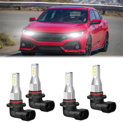 #ad For Honda Civic Accord Coupe Sedan 6000K 90059006 LED Headlights Bulbs Beam HKB $36.31
