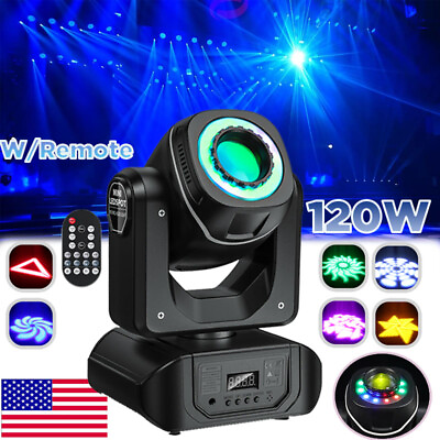 #ad 120W Moving Head Stage Light RGBW LED Beam 8GOBO Spot Light DMX DJ Disco Club $82.79