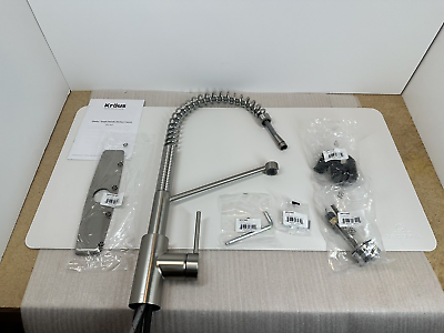 #ad Kraus KPF 2631SFS Oletto Commercial Style Kitchen Faucet *Missing Spray Head* $110.00