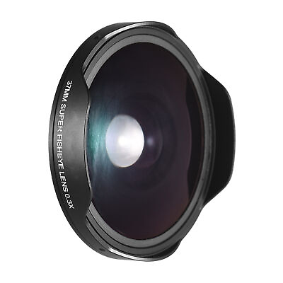 #ad Andoer 37MM 0.3X HD Ultra Wide Angle Fisheye Lens With Hood For Camcorders A3O0 $59.39