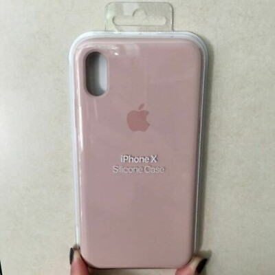 #ad Genuine Original Apple Silicone iPhone X amp; iPhone XS Case Pink Sand MQT62FE A $12.99