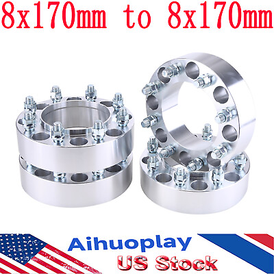 #ad 4Pcs 2quot; 50mm 8x170 to 8x170 Wheel Adapter Spacer Put 8x6.7quot; Wheel on For Ford $167.98