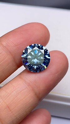 #ad Certified 1 Ct Round Cut Blue Diamond Natural VVS1 D Grade Gemstone free gift $43.99