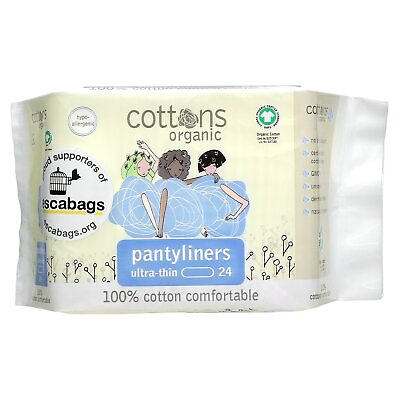 #ad 100% Cotton Comfortable Pantyliners Ultra Thin 24 Liners $5.18