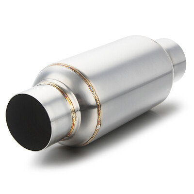 #ad 2.5quot; Inlet 2.5quot; Outlet Performance Mufflers Exhaust Resonator SS Universal $43.00