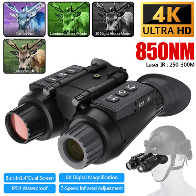 #ad Night Vision Goggles Infrared Technology Hunting Binocular 3D Digital 850nm IR#0 $224.99