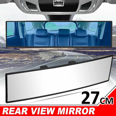 #ad Universal 270 mm Wide angle Convex Interior Clip On Car Truck Rear View Mirror $9.28