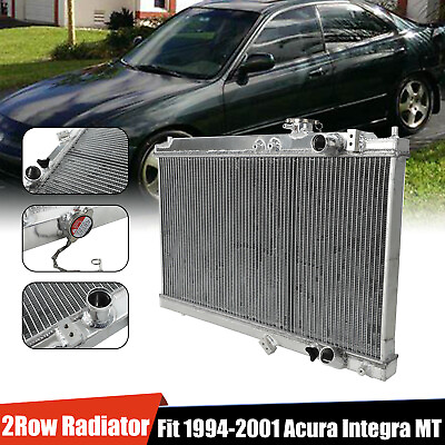 #ad 2 Row Core Aluminum Radiator For 94 01 Acura Integra DC2 DB8 Manual Transmission $109.99