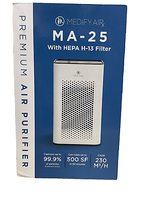 #ad Medify Air Medical Grade HEPA Table Top Personal Air Purifier MA 25NEW WHITE C $69.00