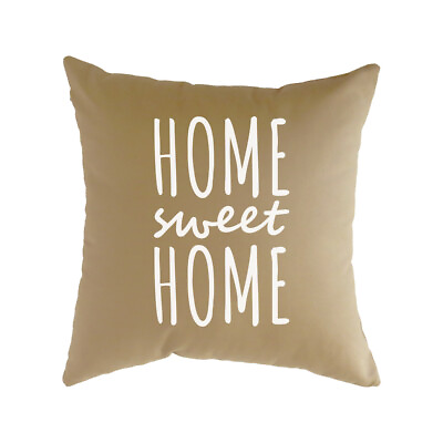 #ad Home Sweet Home Pillow 16 x 16 Throw Cushion Cover 7 Colors Camper RV NEW $39.99