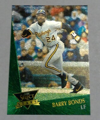 #ad 1993 Barry Bonds Select Stars blank back Dufex Test Proof truly scarce card $74.99