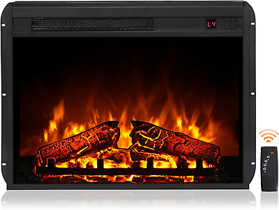 #ad 23quot; Electric Fireplace Insert Wall Mounted and TV Stand Cabinet Recessed Firepl $210.36