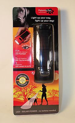 #ad Patento Pet DOG e Lite Solar Flashlight amp; Dog Leash Red $11.98