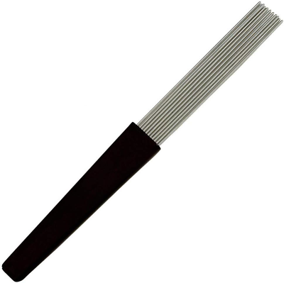 #ad 12 Guiro Brush Scraper Steel Rods Zebra Sound Latin Instrument Brush $18.38