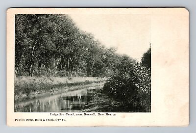 #ad Roswell NM New Mexico Irrigation Canal Antique Vintage Souvenir Postcard $6.99