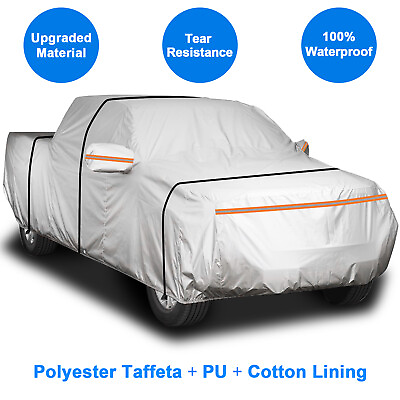 #ad Pickup Truck Car Cover Thickened Cotton Fit Ford F 150 250 350 100% Waterproof $74.99