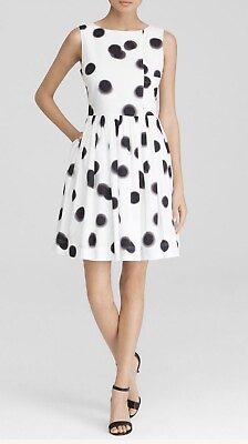 #ad NWT $298 Marc Marc Jacobs SZ 4 Blurred Dot Apron Dress $50.00