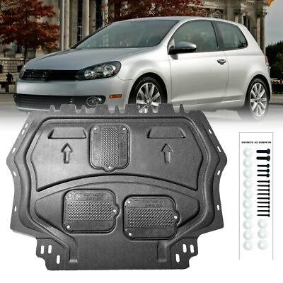#ad New Front Engine Under Cover Splash Shield Fit For VW golf 6 2010 2014 Black $88.80
