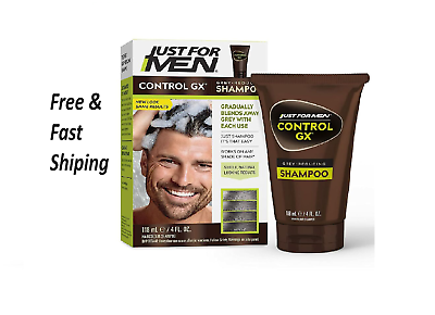 #ad Just For Men Control GX Grey Reducing Shampoo Gradually Colors Hair 4 Ounce $10.49