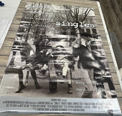#ad SINGLES MOVIE POSTER 1992 VINTAGE 27 x 40 $41.99