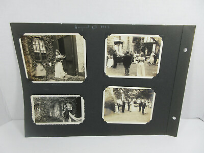#ad 1943 lot 4 black amp; white open air wedding ceremony photos retro photography $5.99