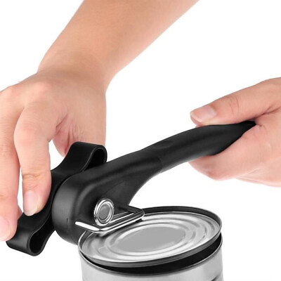#ad Can Opener Smooth Edge Manual Stainless Steel Handy Easy Turn Knob $7.29
