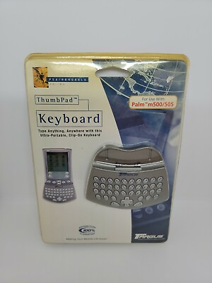 #ad 2001 Targus Keyboard ThumbPad Portable Clip On For Palm m500 505 New Sealed $15.00