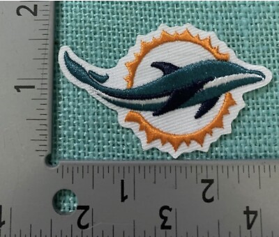 #ad Miami Dolphins IRON ON PATCH $3.59