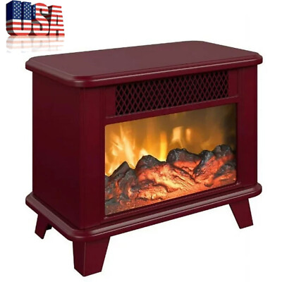 4600 BTU Electric Fireplace Stove Heater Freestanding Personal Space Heater NEW $36.94