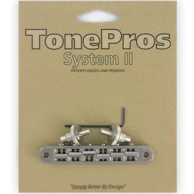 #ad NEW TonePros TP6 N Standard Tuneomatic Nashville small posts Tone Pros NICKEL $49.95