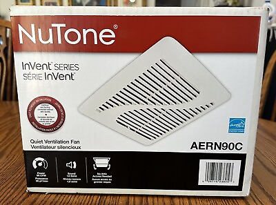 #ad Broan NuTone Invent Series AERN90C Bathroom Very Quiet Ventilation Fan Brand New $59.95