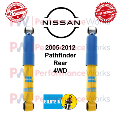 #ad Bilstein B6 4600 Stock Height Rear Shocks Pair For 05 12 Nissan Pathfinder 4WD $173.47