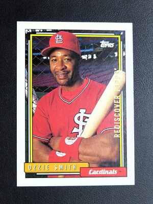 #ad 1992 Topps #760 Ozzie Smith Rediscover GOLD Buyback Stamp Cardinals HOF $29.99