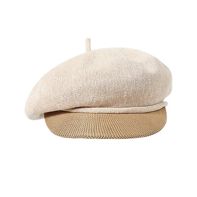 #ad Women French Beret Artist Cap Fashion Spring Autumn Knit Linen Blend Hats $16.32
