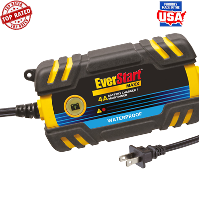 #ad Automotive and Marine Battery Charger Maintainer Smart Waterproof 4 Amp 12V NEW $35.49